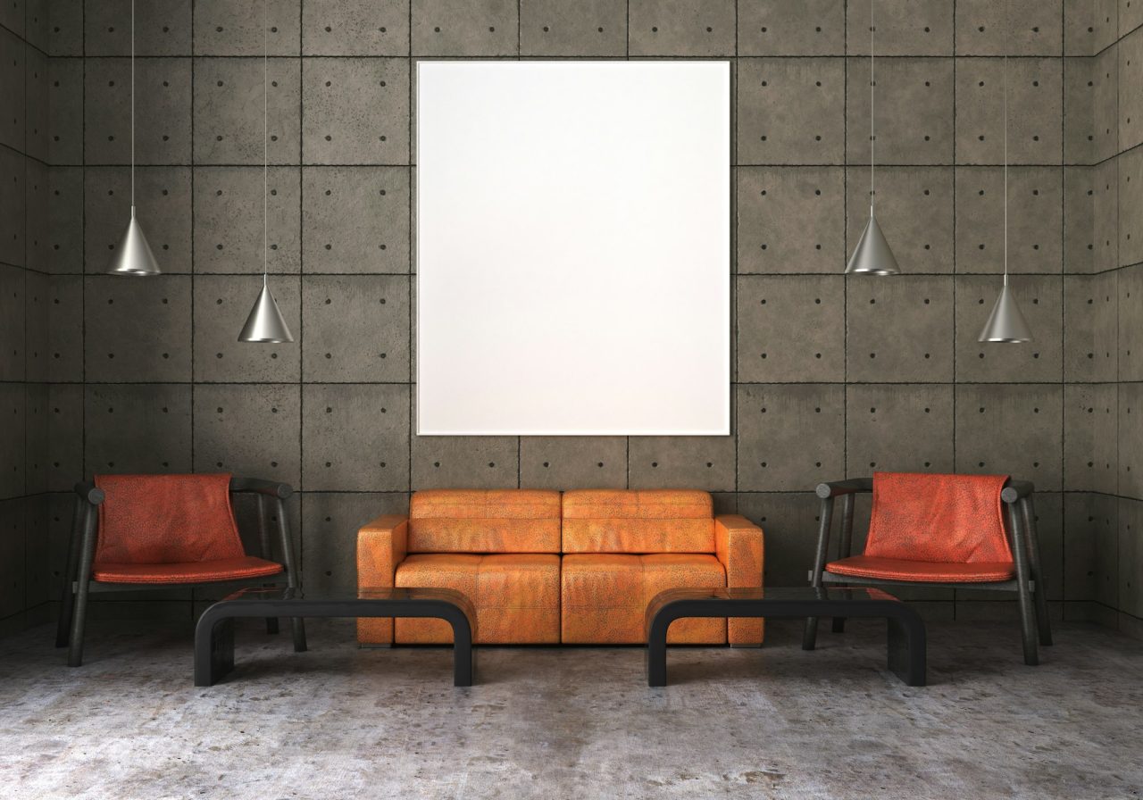 3d illustration mockup photo frame in living room rendering  DigitalAmy 3d illustration mockup photo frame in living room rendering